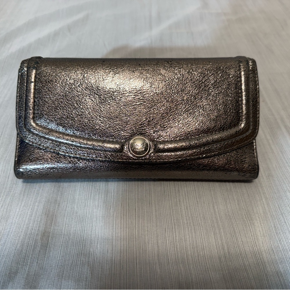 Coach Vintage Metallic Silver Wallet